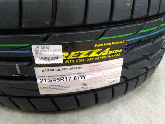 HOT with new sports tires
STUFF
G.speed
G-05
+ DUNLOP
DIREZZA
DZ102
215 / 45R17
87W