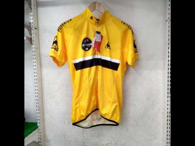 【サイズL】 LE COQ SPORTIF 半袖サイクルジャージ イエロー