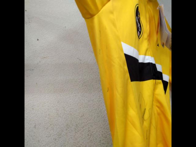 【サイズL】 LE COQ SPORTIF 半袖サイクルジャージ イエロー