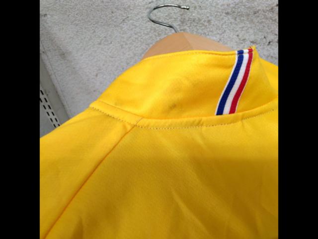 【サイズL】 LE COQ SPORTIF 半袖サイクルジャージ イエロー