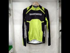 【サイズL】 SHIMANO 長袖ジャージ ブラック×グリーン