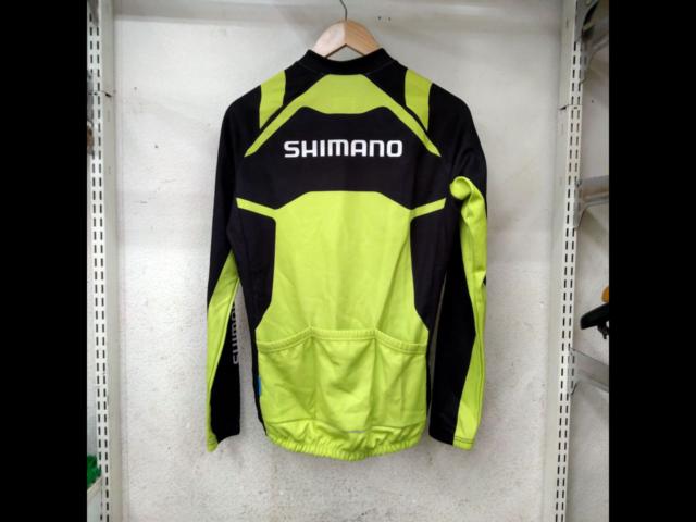 【サイズL】 SHIMANO 長袖ジャージ ブラック×グリーン