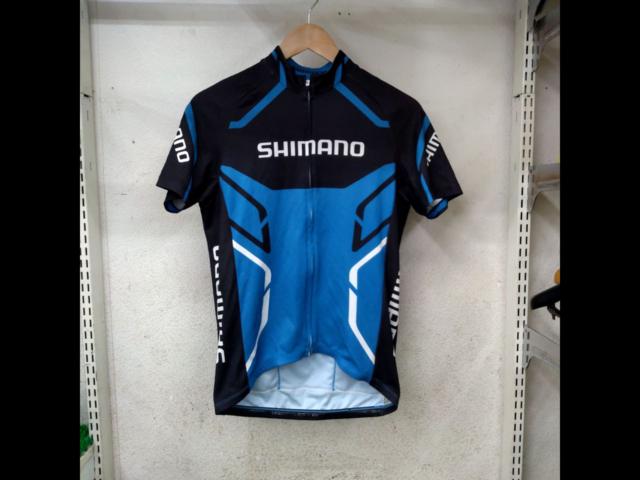 【サイズL】 SHIMANO 半袖サイクルジャージ ブラック×ブルー