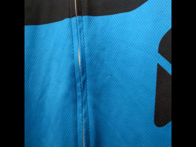 【サイズL】 SHIMANO 半袖サイクルジャージ ブラック×ブルー