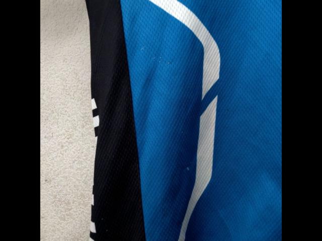 【サイズL】 SHIMANO 半袖サイクルジャージ ブラック×ブルー