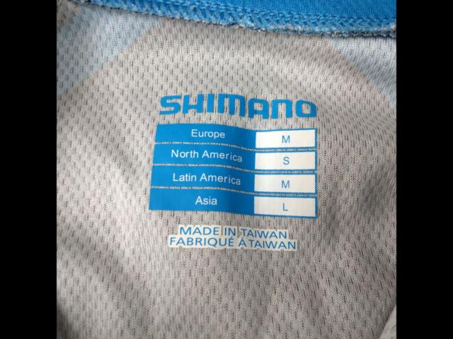 【サイズL】 SHIMANO 半袖サイクルジャージ ブラック×ブルー