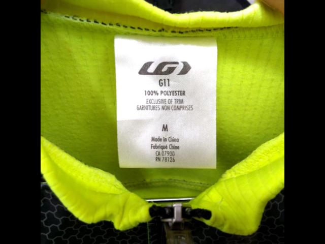 【サイズM】ルイガノ 長袖サイクルジャージ ブラック×イエロー