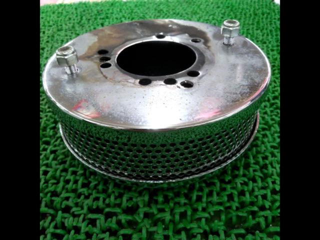 Round air cleaner (unknown manufacturer, with minor defects)
Harley-style ??