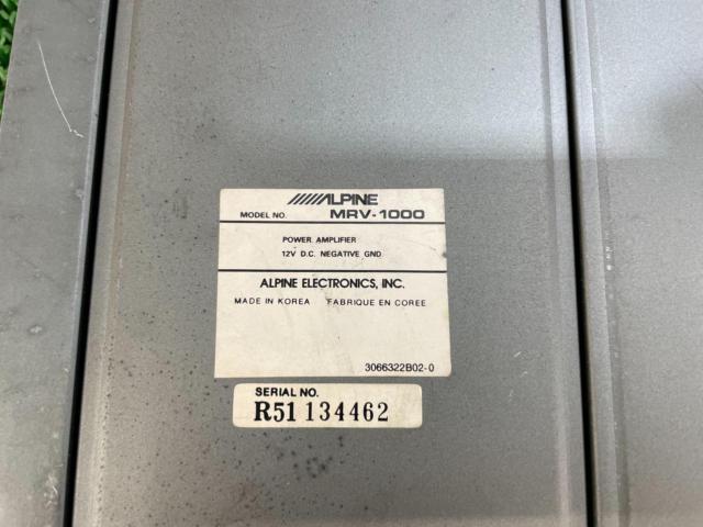 ALPINE
MRV-1000
2ch amplifier