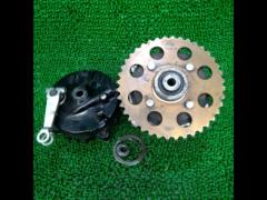 HONDA APE 50 genuine front and rear hub set + TAKEGAWA brake arm