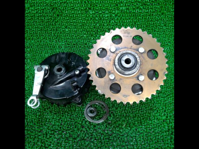 HONDA APE 50 genuine front and rear hub set + TAKEGAWA brake arm