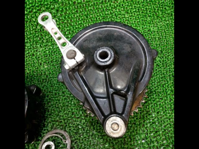 HONDA APE 50 genuine front and rear hub set + TAKEGAWA brake arm