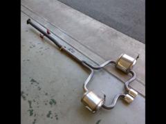 メーカー不明 ストレートパイプ + SACLAM リアピースマフラー【MINI/R53】