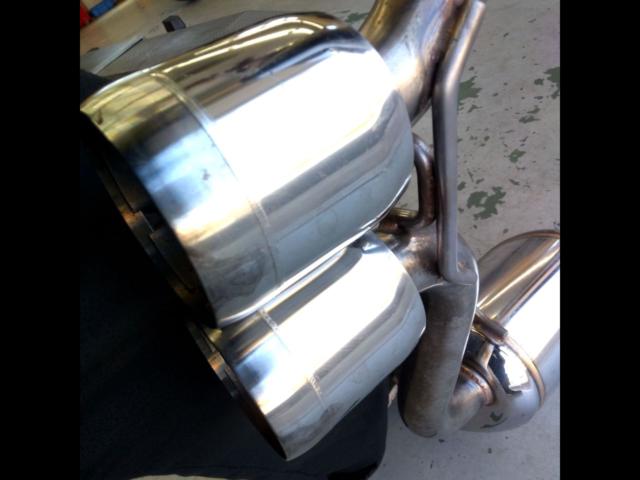 メーカー不明 ストレートパイプ + SACLAM リアピースマフラー【MINI/R53】