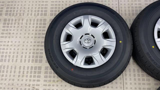 【納車外し】 トヨタ純正 200系ハイエーススチールホイール+ BRIDGESTONE ECOPIa RD613 195/80R15 107/105S LT 4本セット