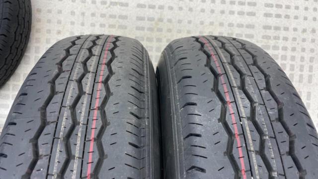 【納車外し】 トヨタ純正 200系ハイエーススチールホイール+ BRIDGESTONE ECOPIa RD613 195/80R15 107/105S LT 4本セット