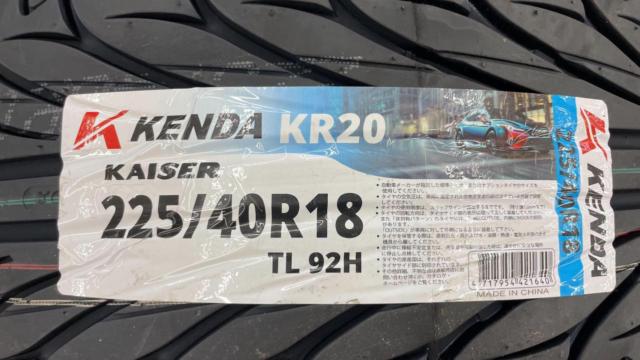 【プリウス等♪新品タイヤ付き♪】AXEL REDIRE   + KENDA KR20 225/40R18 92H