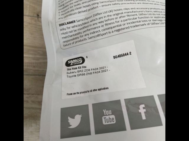 SAMCO
Samco
Coolant hose kit
BRZ
ZD8 / GR86
ZN8