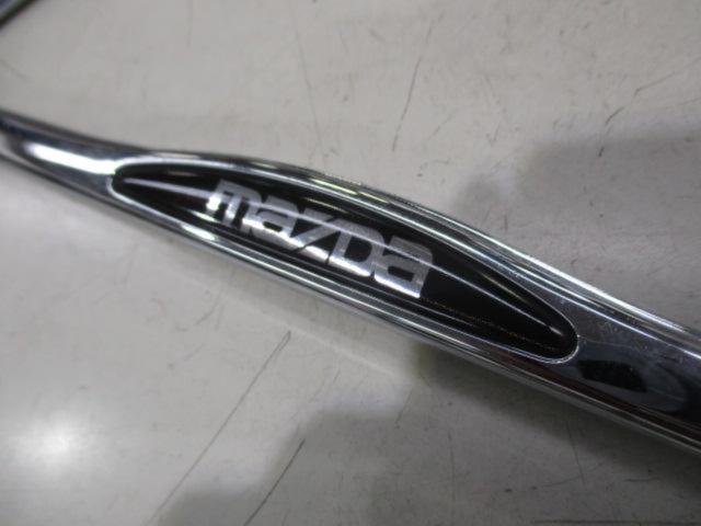 A great find: a genuine Mazda license plate frame.