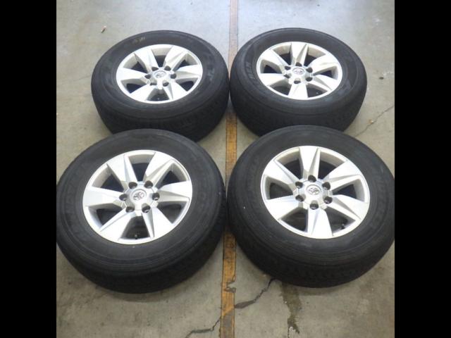 【ホイールのみ4本セット】トヨタ純正(TOYOTA) 150プラド後期 シルバーホイール