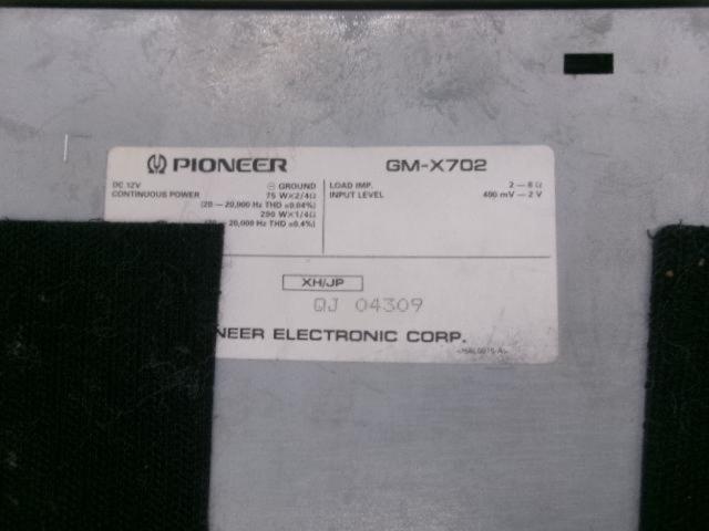 carrozzeria
GM-X702
2ch power amplifier