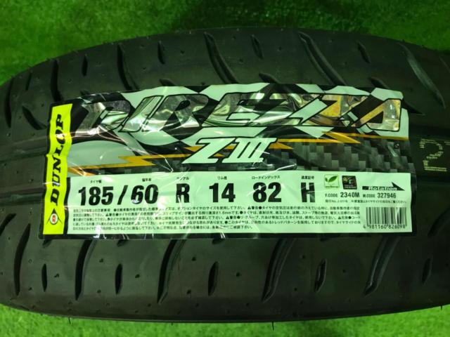 DUNLOP (Dunlop)
DIREZZA (Direttsu~a)
ZⅢ
185 / 60R14
Manufactured in 2025
Unused with label
4 pieces set