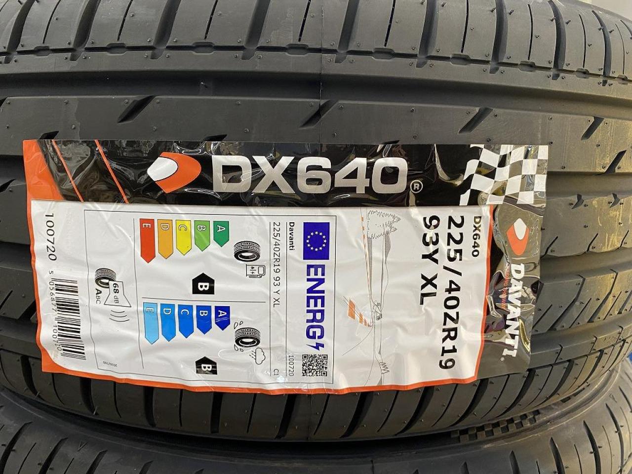 店頭販売のみ DAVANTI(ダヴァンティ)DX640 225/40R19 2025年製 4本 