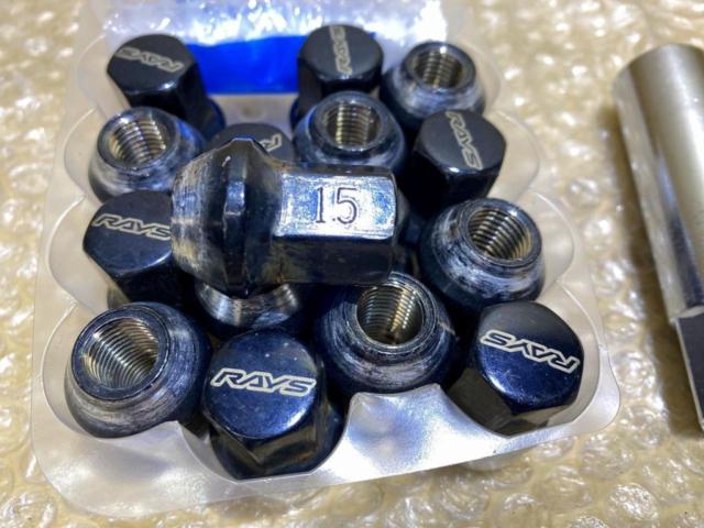 【RAYS】HEX17 P1.5 スチールナット 16個