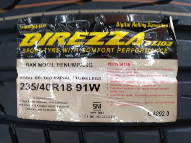 BBS RI-A (RI-A001/RI-A038) + DUNLOP DIREZZA DZ102 235/40R18 91W