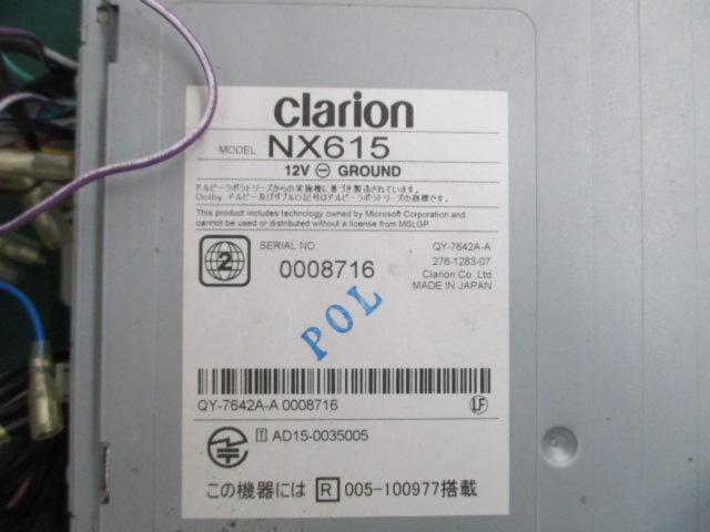 Clarion
NX615
Full seg / DVD / CD / Bluetooth