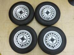 【ダイハツ純正】 ハイゼットトラック純正スチール+【YOKOHAMA】 SUPER VAN 355