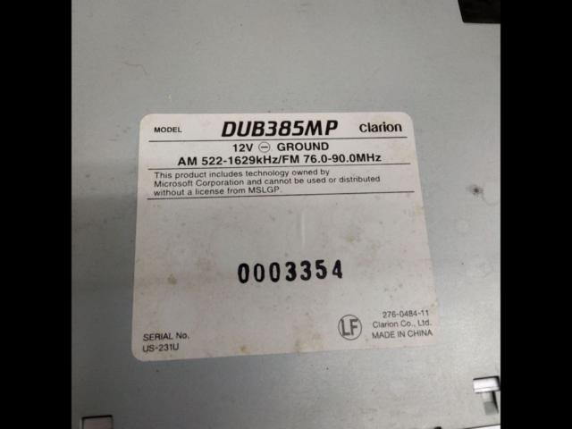 【ワケアリ】Clarion DUB385MP