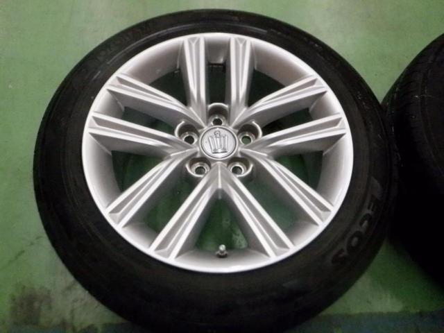 5トヨタ純正(TOYOTA)  クラウンアスリート210系前期純正ホイール  + YOKOHAMA(ヨコハマ) ECOS ES31