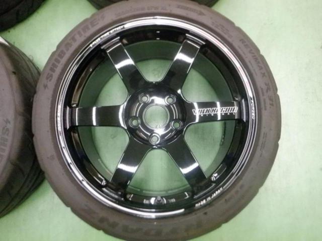 5RAYS VOLKRACING TE37SAGA S-plus TIMEATTACK EDITION+SHIBATIRE RYDANZ REVIMAX R31 TREADWEAR280(TW280)