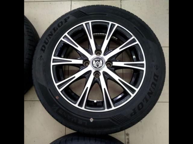 weds RIZLEY BL (4HOLE) + DUNLOP LEMANS V+ 175/65R15