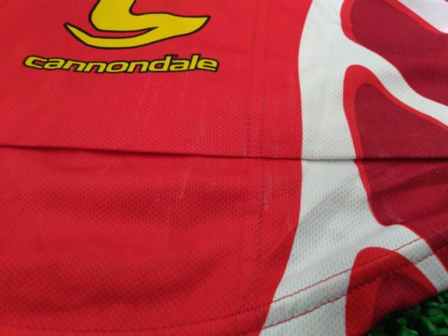 サイズ:M CANNONDALE SAECO 袖なしサイクルジャージ レッド