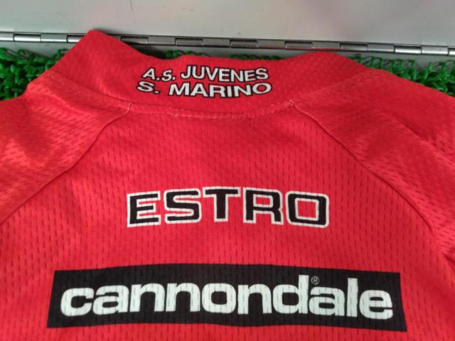 サイズ:M CANNONDALE SAECO ESTRO 半袖サイクルジャージ レッド/ホワイト