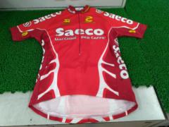 サイズ:M CANNONDALE SAECO LONGONI SPORT 半袖サイクルジャージ レッド
