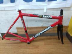 Cannondale SIX13 Saecoチームモデル 2005年頃モデル アルミ/カーボンロードバイクフレーム レッド サイズ:52