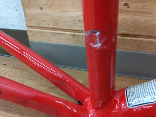Cannondale SIX13 Saecoチームモデル 2005年頃モデル アルミ/カーボンロードバイクフレーム レッド サイズ:52