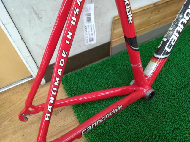 Cannondale SIX13 Saecoチームモデル 2005年頃モデル アルミ/カーボンロードバイクフレーム レッド サイズ:52