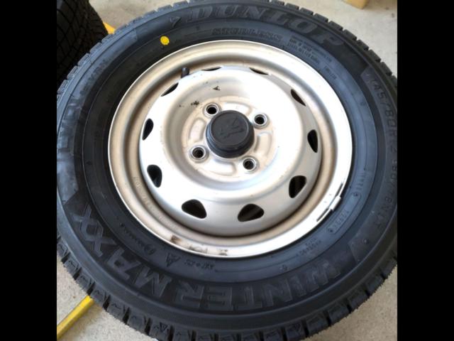 メーカー不明 スチールホイール＋DUNLOP WINTERMAXX  SV01【軽トラック！軽バンに！】