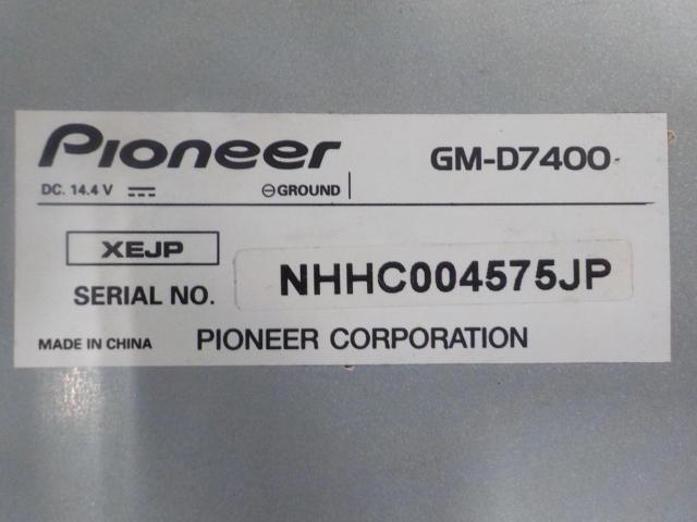 carrozzeria
GM-D7400
4ch power amplifier