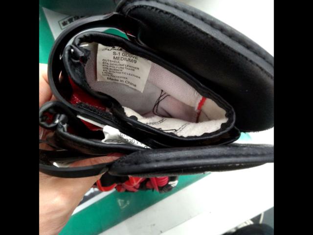 Alpinestars
S-1 glove
Size: M / 9