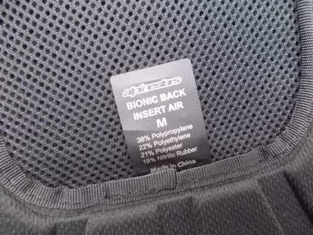 Size: M
Alpinestars (Alpine Star)
BIONIC
Back protector