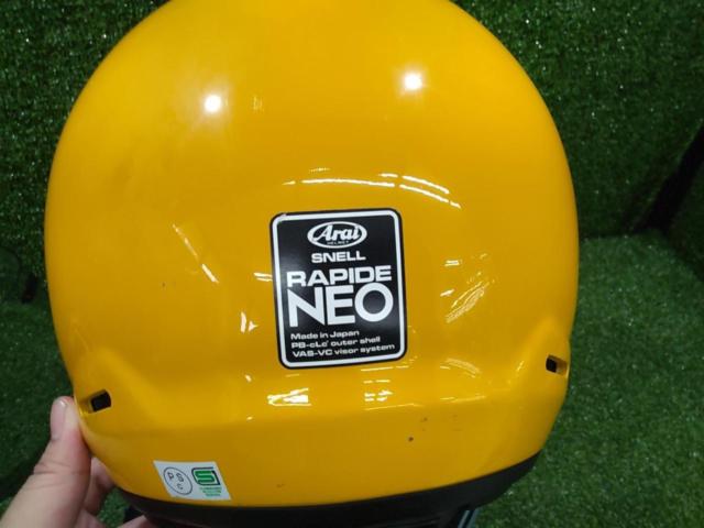 Arai RAPIDE
NEO
Rapido Neo
Full-face helmet
yellow
M size (57-58cm)
Year of manufacture: 2022