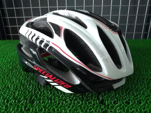 【わけあり現状販売】※調整ダイヤル固定部破損 サイズ:56-64 SPECIALIZED S-WORKS PREVAIL サイクルヘルメット ホワイト