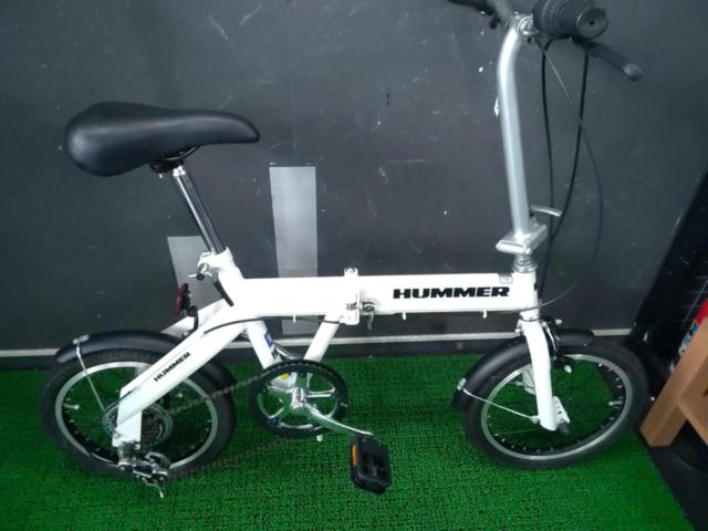 HUMMER 16インチ 外装6段変速 折りたたみ自転車 ホワイト | 折りたたみ 
