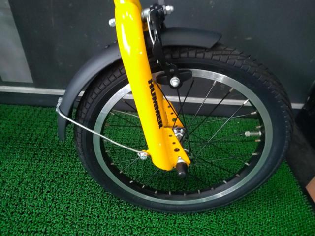 HUMMER 16インチ 外装6段変速 折りたたみ自転車 イエロー | 折りたたみ 