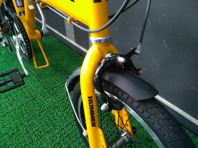 HUMMER 16インチ 外装6段変速 折りたたみ自転車 イエロー | 折りたたみ 